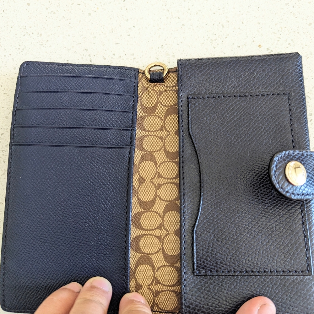 Navy blue Coach Wallet
